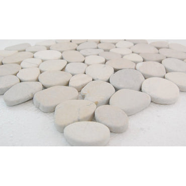 12 x 12 Natural Stone Pebble Mos2