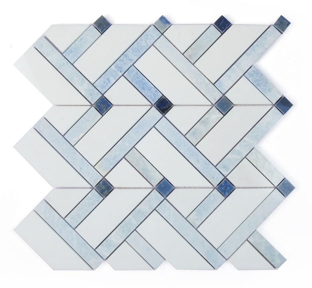 Herringbone Royal Sapphire 11.75 x 12.25