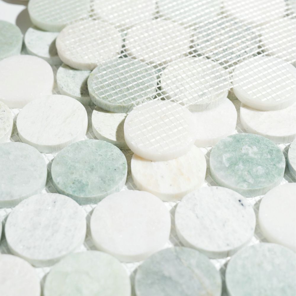 Penny Marble Large Green 11.75 x 12