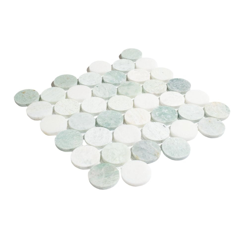 Penny Marble Large Green 11.75 x 12