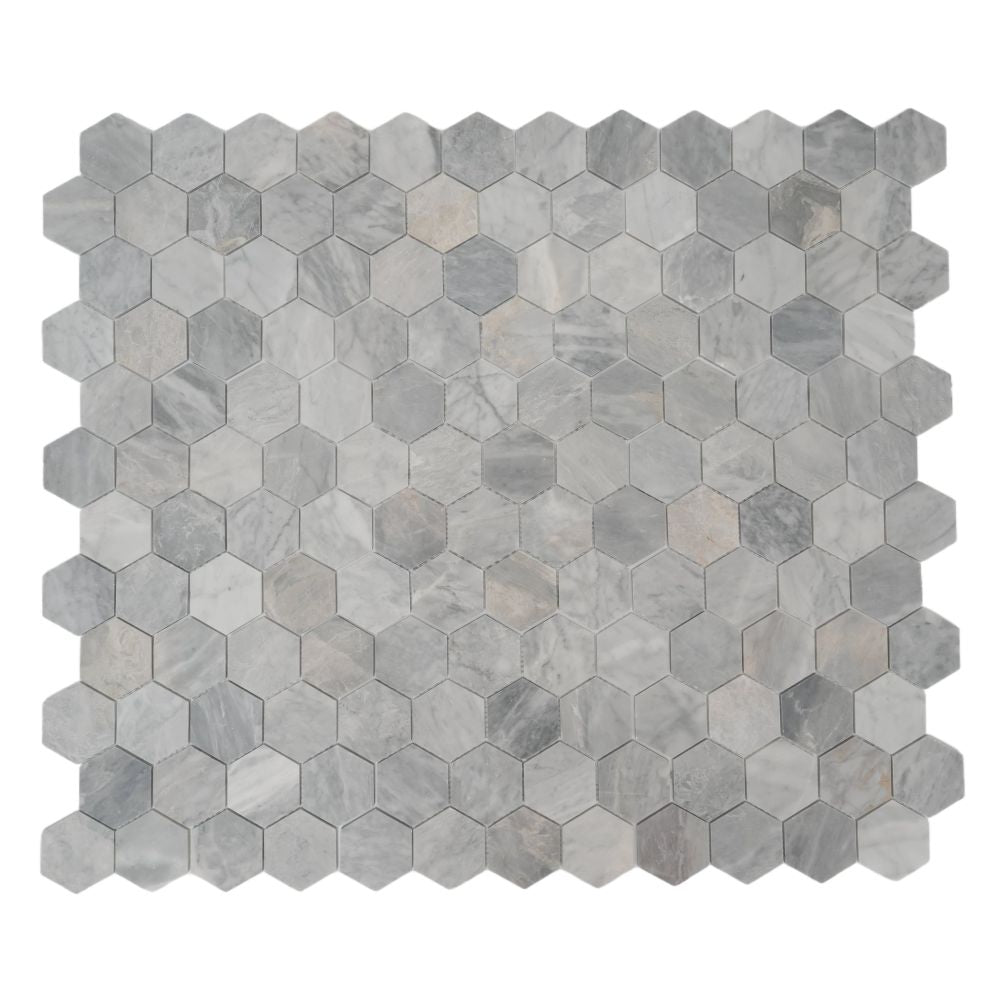 Hexagon Italian Grey Honed 3 x 3 10.25 x 11.75