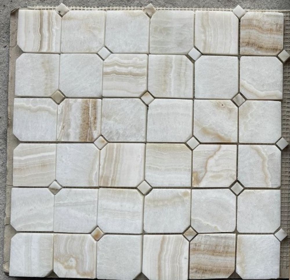 Clipped Onyx Ivory Honed 11.75 x 11.75