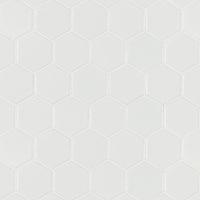 white-matte-2×2-hexagon-mosaic