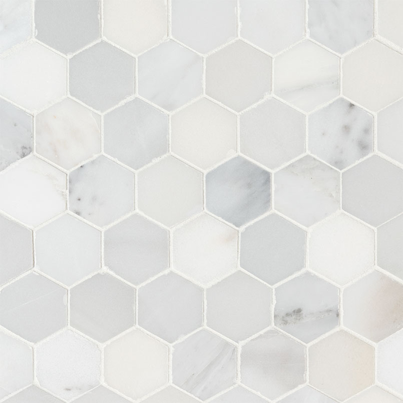 arabescato-carrara-2inch-hexagon-honed