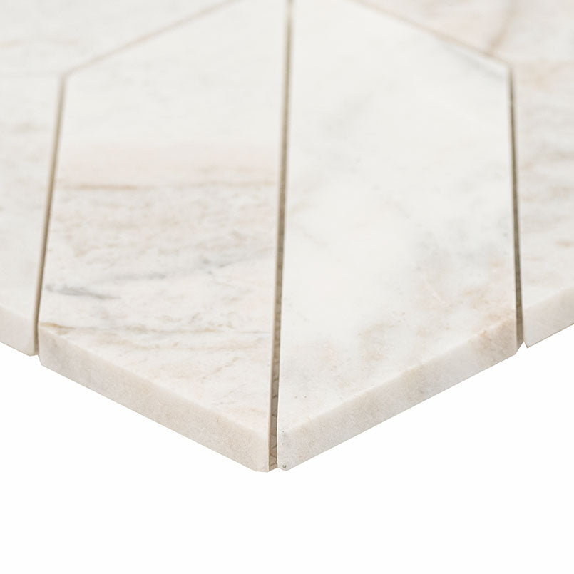 arabescato-venato white argyle-honed-edge