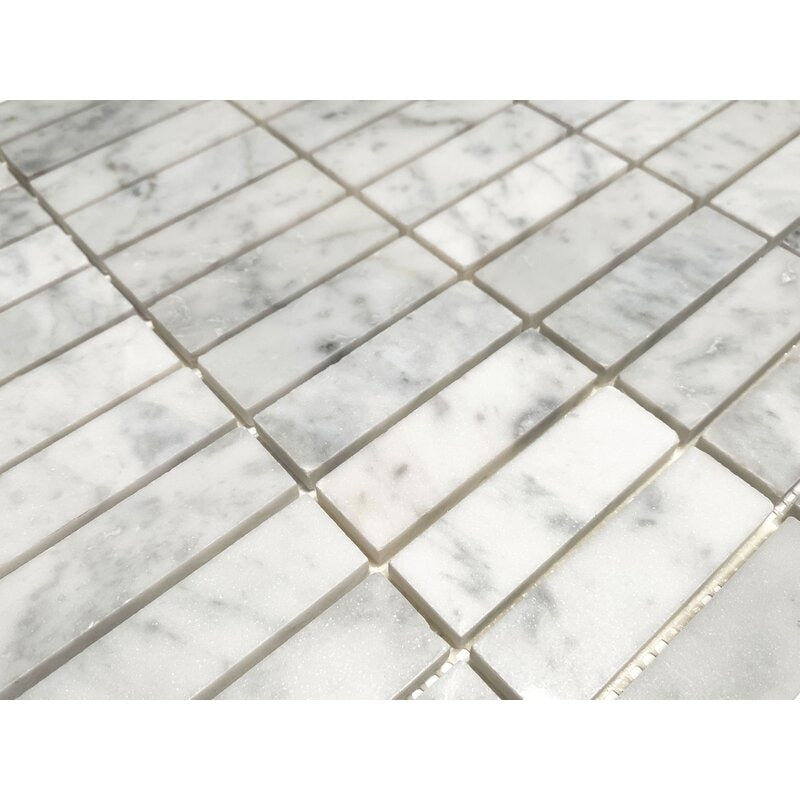 122 x 322 Marble Linear Mosaic W2