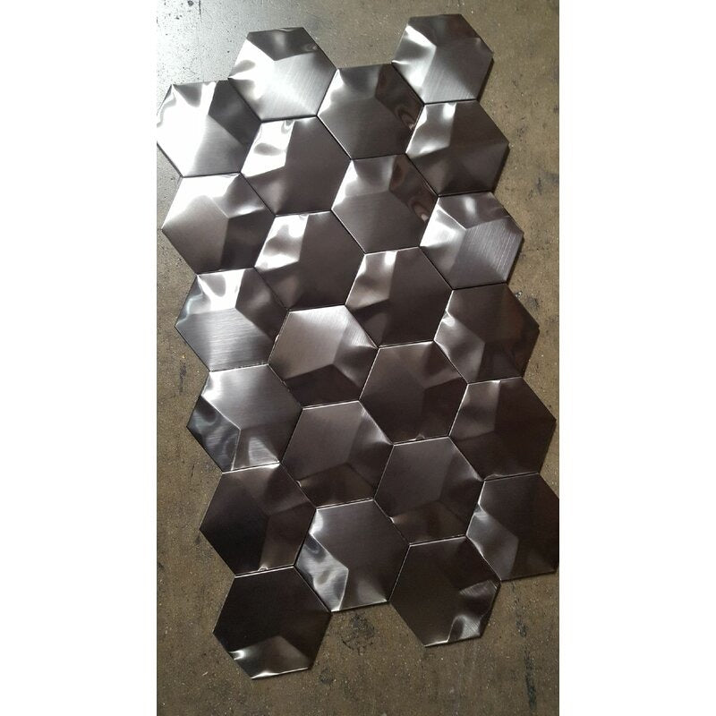 322 x 322 Metal Mosaic Tile