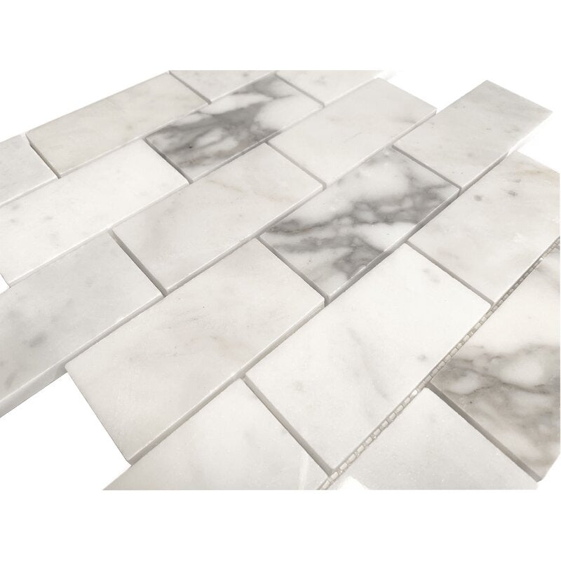 222 x 422 Marble Brick Joint Mos2