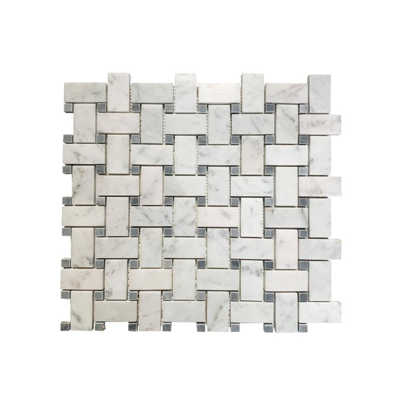 122 x 222 Marble Basketweave Mos