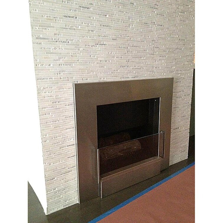 0.62 x 3 Marble Linear Mosaic Wa