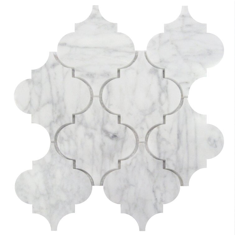 5 x 6 Marble Arabesque Mosaic Wa