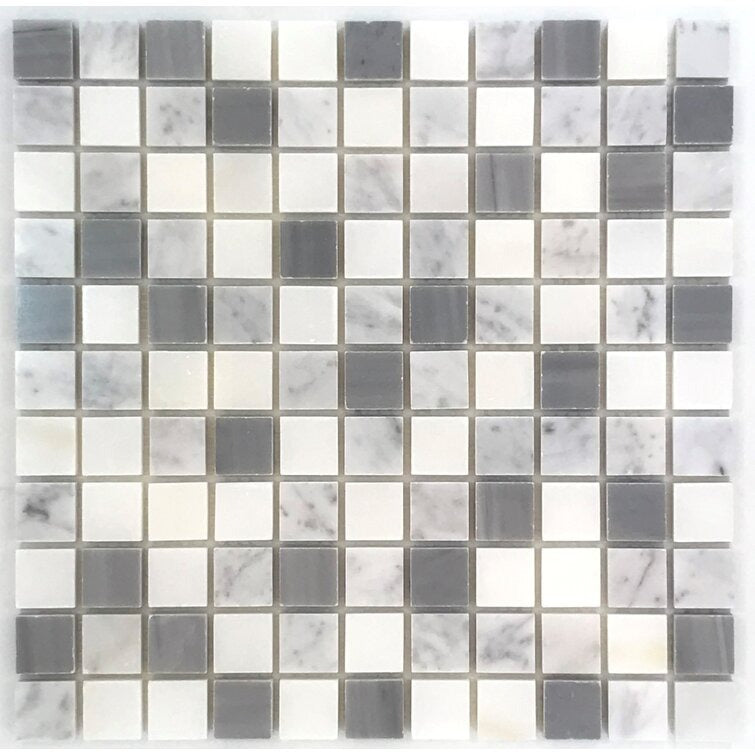 1 x 1 Marble Grid Mosaic Wall Fl