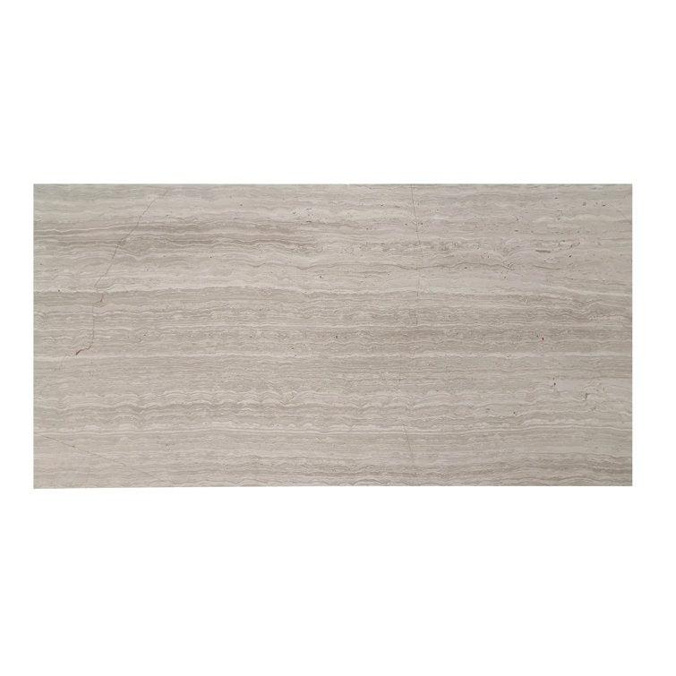 Wooden White Polished Marble Til