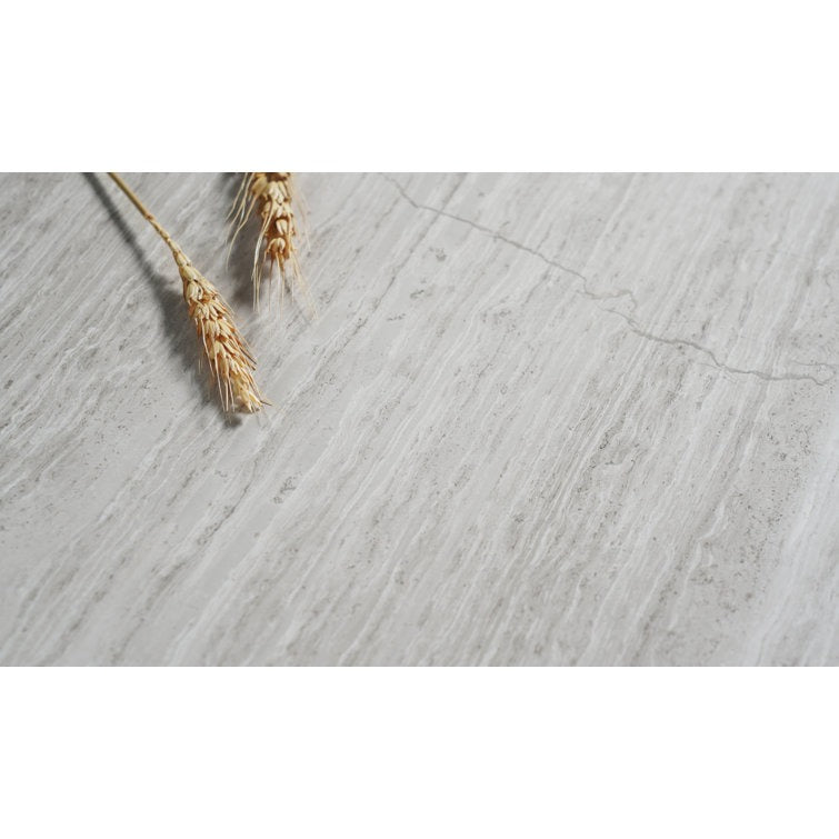 Wooden White Polished Marble Til2