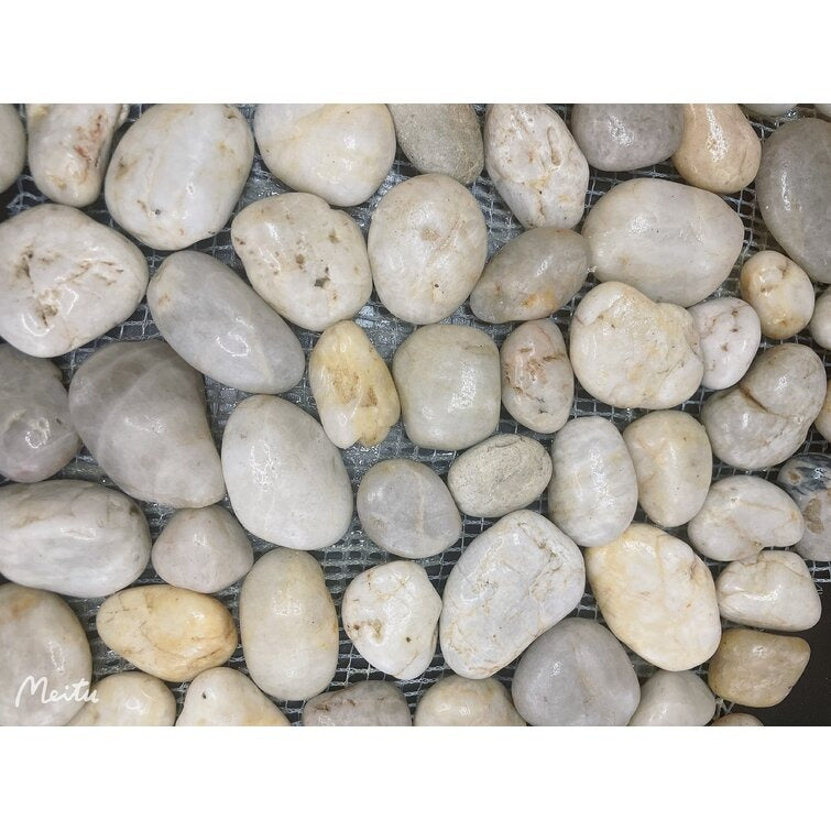 Pebble 12 x 12 Natural Stone Mos3