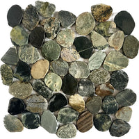 12 x 12 Natural Stone Pebble Wal2