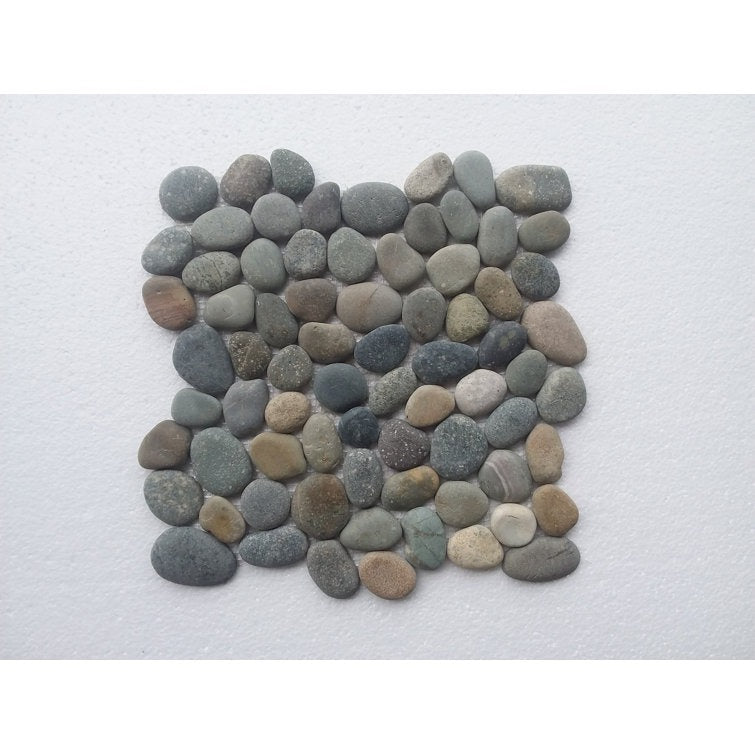 12" x 12" Natural Stone Pebbles Mosaic Wall & Floor Tile