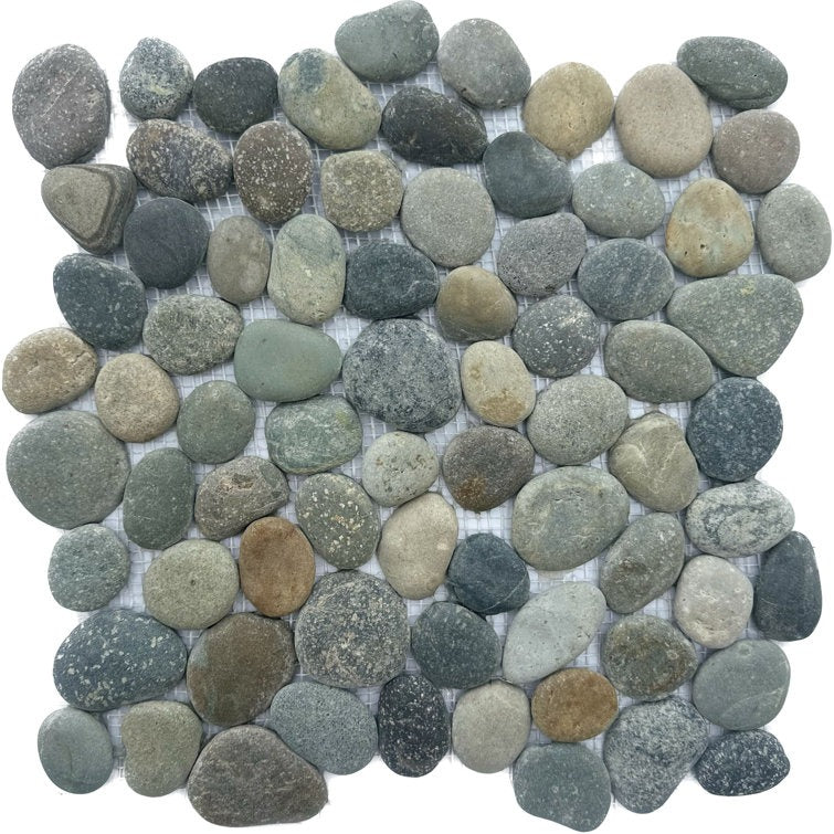 12 x 12 Natural Stone Pebbles Mo4