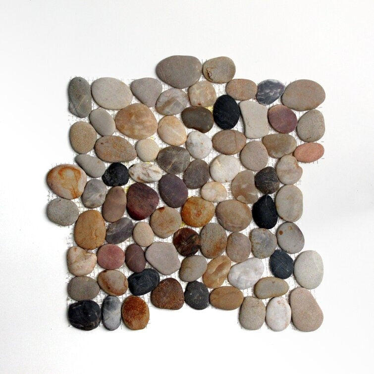 Tumbled Random Sized Natural Stone Mosaic Tile