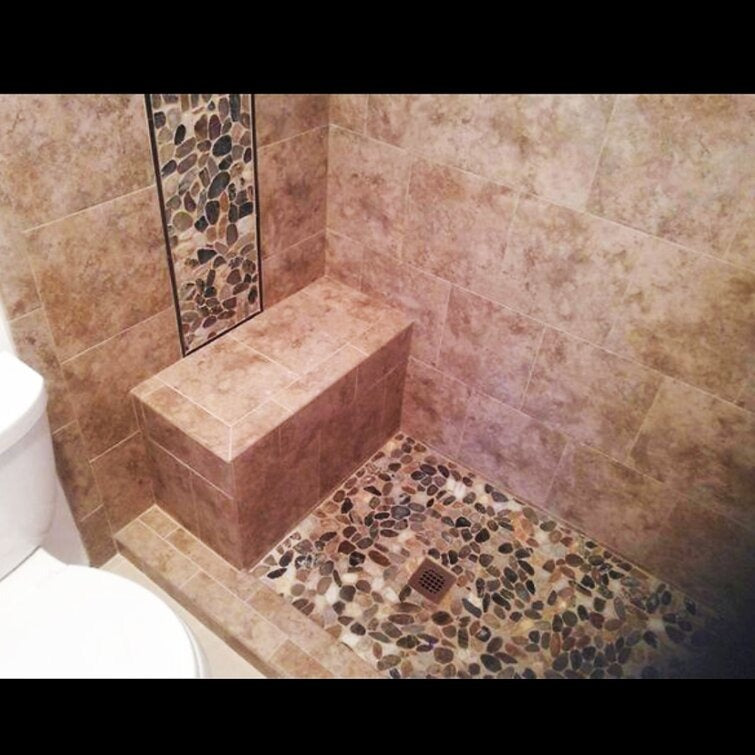 River Rock 12 W x 12 Natural Sto3