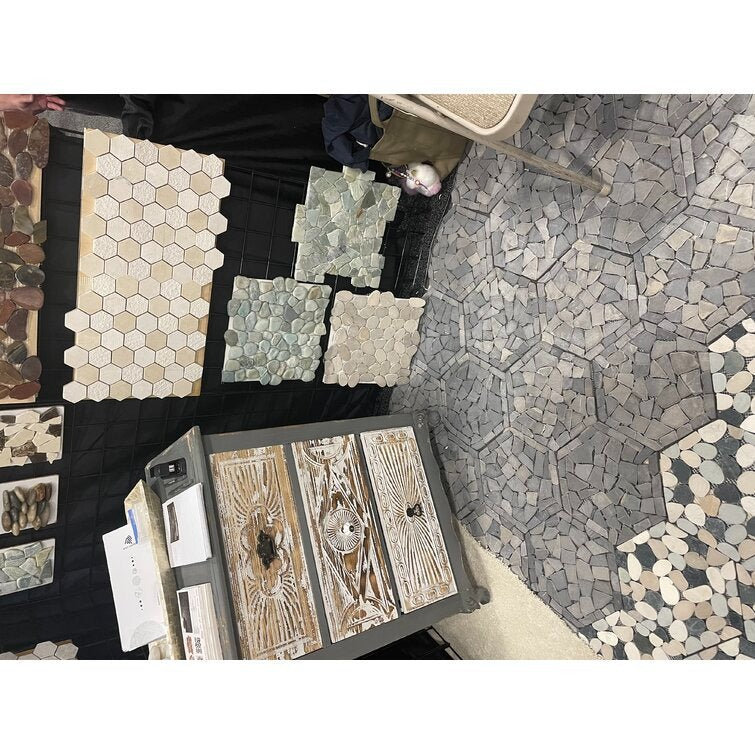 Natural Stone Pebble Tile2