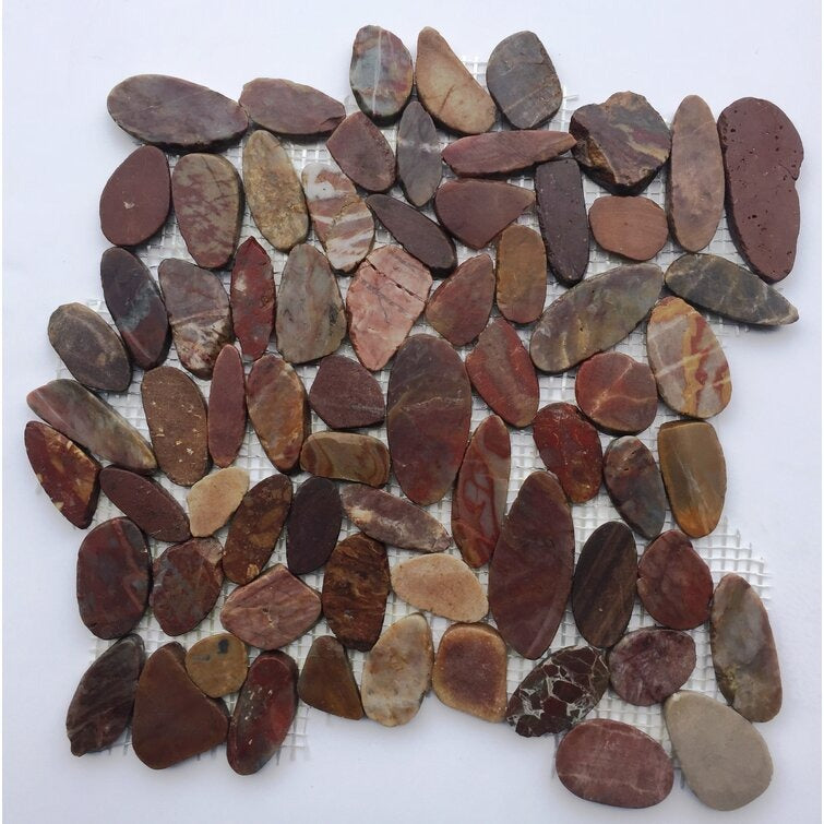 River Rock Random Sized Natural Stone Mosaic Tile