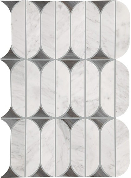 Ashen Palissandro & Carrara Wh Spring Tile