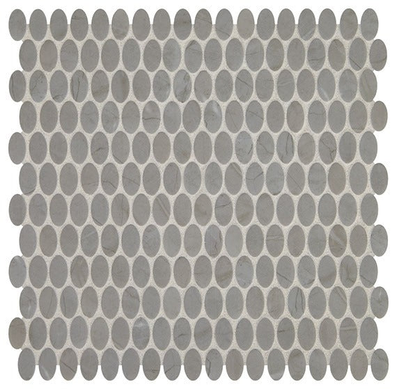 Paloma Gray Oval Tile