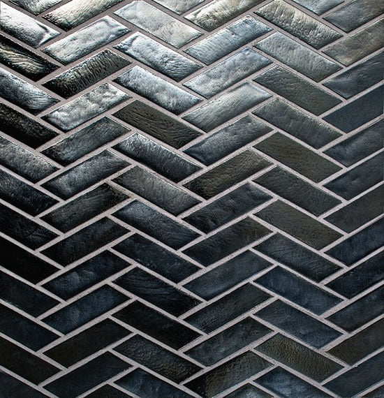 Pewter Herringbone