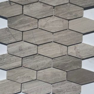 10.5″ x 12″ Straight Edge Natural Stone Mosaic Sheet Wall Floor Use Tile