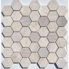 12" x 12" Marble Honeycomb Mosaic Wall & Floor Tile