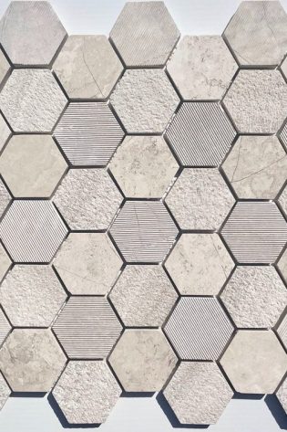 12" x 12" Marble Honeycomb Mosaic Wall & Floor Tile