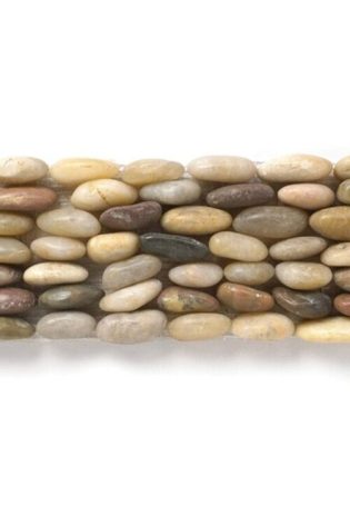 Rainbow Random Sized Natural Stone Pebble Tile