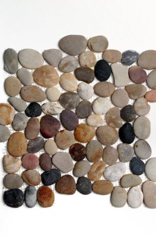 Tumbled Random Sized Natural Stone Mosaic Tile