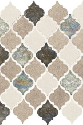 Blanc Et Beige Baroque Tile