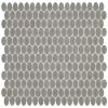 Paloma Gray Oval Tile