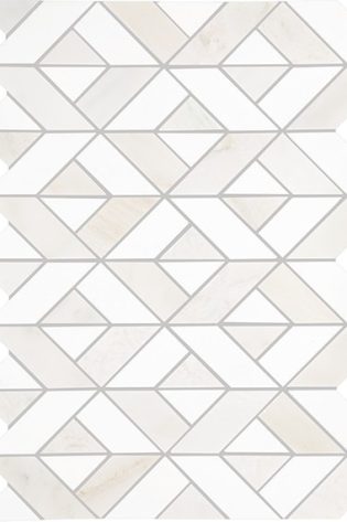 Paradise & Thassos Swivel Tile