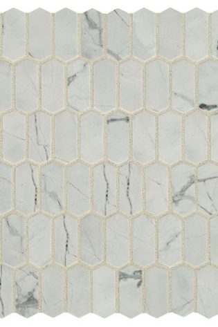 Silver Satin Picket Tile