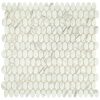 Venetian White Oval Tile