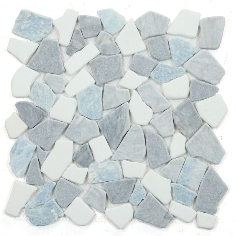River Stone Blue Ocean 12 x 12