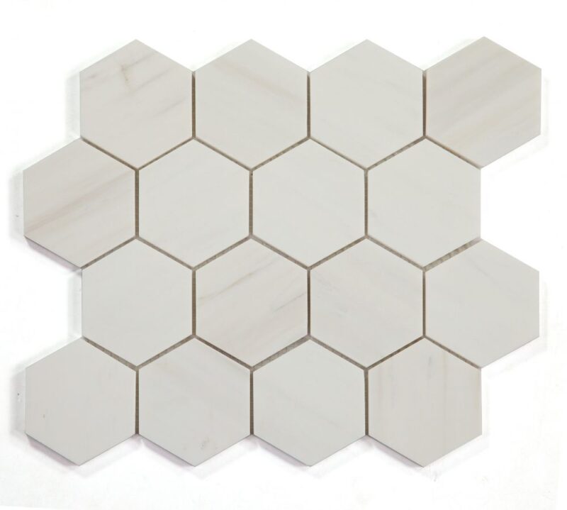 Hexagon Dolomite Honed 3 x 3 10.25 x 11.75
