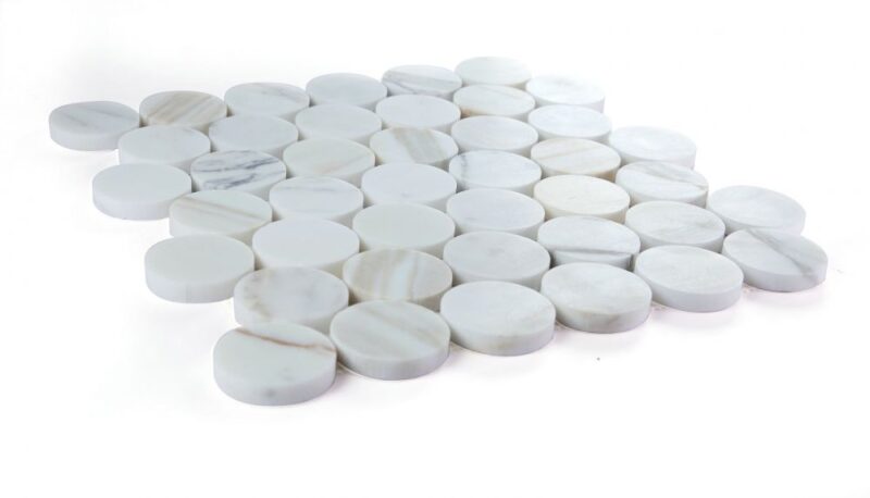 Penny Marble Large Calacatta Honed 2 x 2 11.75 x 12 - Image 3