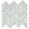 Sample – Herringbone Wooden White Honed 12 x 12.75
