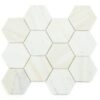 Sample – Hexagon Wooden White Honed 4 x 4 12 x 13.75