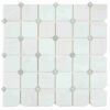 Clipped Square Milky White Honed 11.75 x 11.75