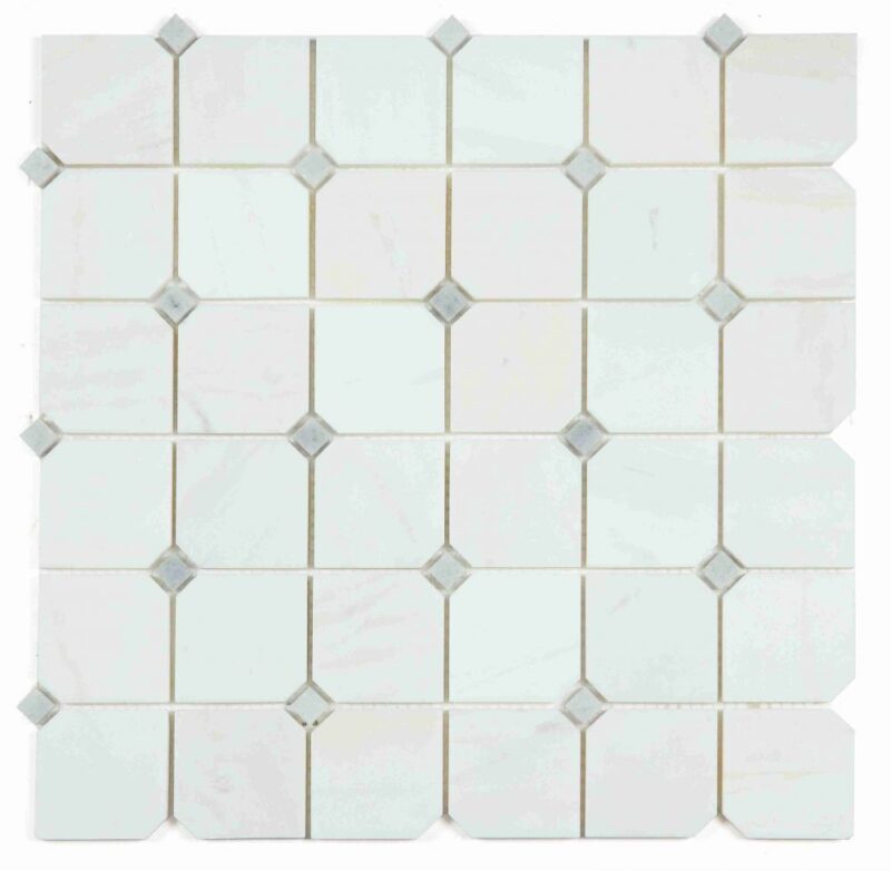 Clipped Square Milky White Honed 11.75 x 11.75