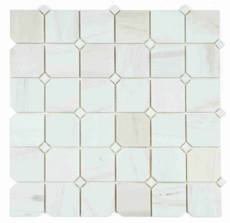 Clipped Square Wooden White Honed 11.75 x 11.75