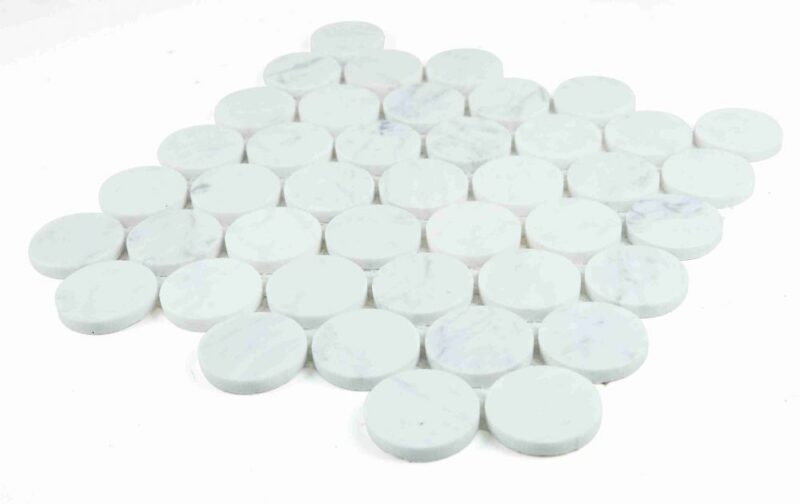 Penny Marble Large Carrara Honed 2 x 2 11.75 x 12 - Image 3