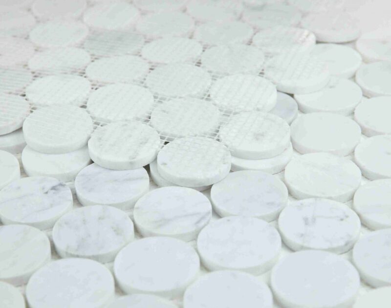 Penny Marble Large Carrara Honed 2 x 2 11.75 x 12 - Image 4