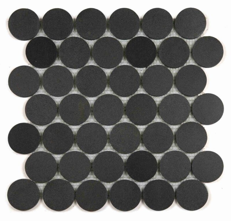 Penny Marble Large Basalt Honed 2 x 2 11.75 x 12